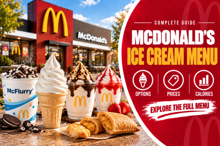 McDonald’s Ice Cream Menu 24 McDonald’s Ice Cream Menu